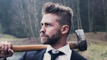 Coarse beard growth
