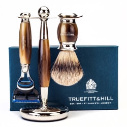 Truefitt & Hill Edwardian Shaving Set - Horn - Gillette Fusion