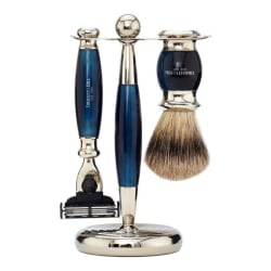 Truefitt & Hill Edwardian Shaving Set - Blue Opal - Gillette Mach3