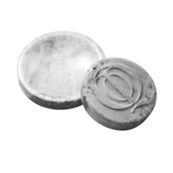 QOT Marble Round Soap Bowl