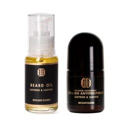 Benjamin Barber Saffron & Leather Huile pour barbe + Kit Déo