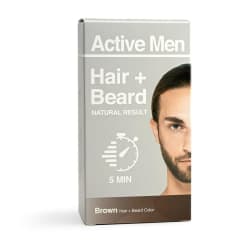 Active Men Teinture pour barbe et coloration cheveux - Brun