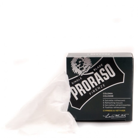 Proraso Refreshing Beard Tissue Cypres &Vetiver 6 pcs