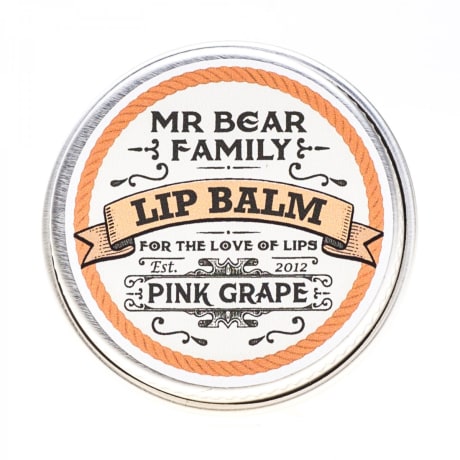Mr Bear Lip Balm Pink Grape