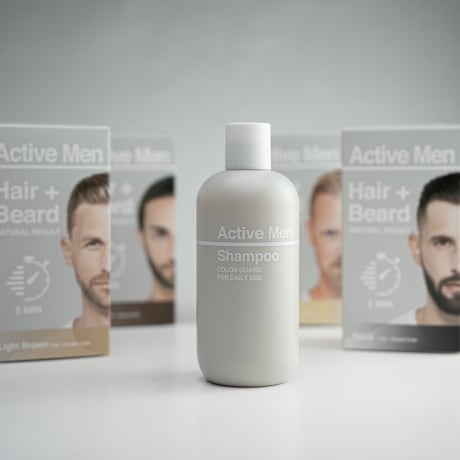 Active Men Kombo - Schampo + Hårfärg Svart
