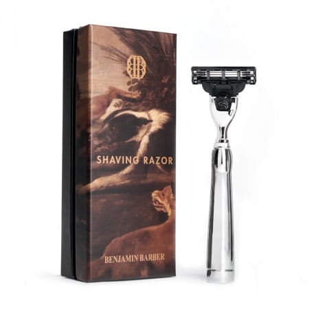 Benjamin Barber Classic Shaving Razor Mach3 Chrome
