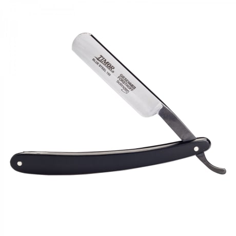 Giesen & Forsthoff Open Razor Black Plastic Handle