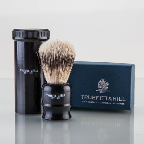 Truefitt & Hill Tube Traveller Shaving Brush Ebony