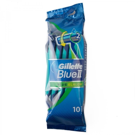 Gillette Engångshyvel Blue II Plus Slalom Känslig Hud 10 pack
