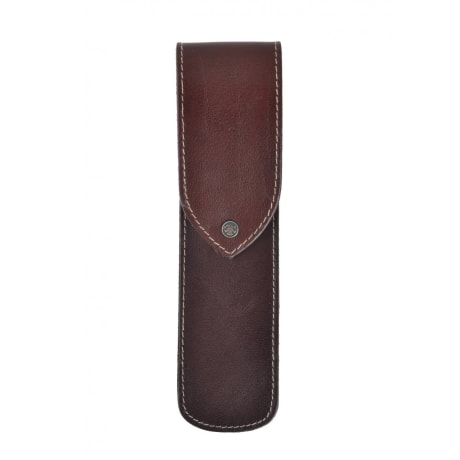 Leather Sheath for Straight Razor empty, brown