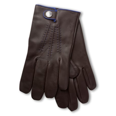 Dents Adlington Glove Brown / Royal Blue