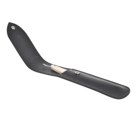 Leather Sheath for Straight Razor empty, black