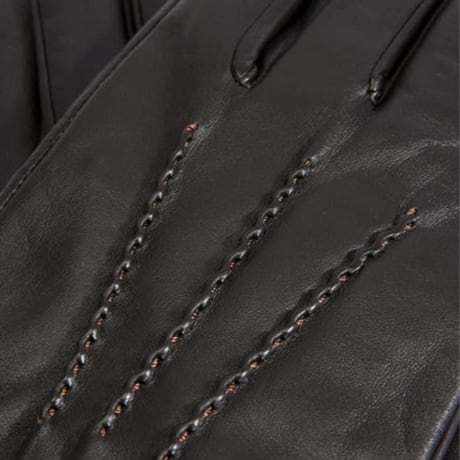 TOUCHSCREEN LEATHER PALM VENT GLOVE black