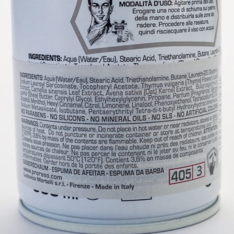 Proraso Shaving Foam Sensitive Green Tea