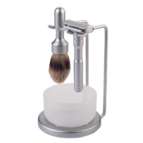 Merkur Futur 700 4-Piece Shave Set - Satin Finish