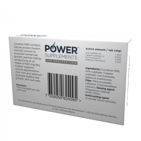Power Hair Supplements 500 mg – främjar normal hårväxt