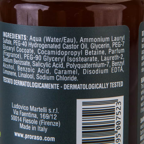 Proraso Beard Shampoo Cypress & Vetyver