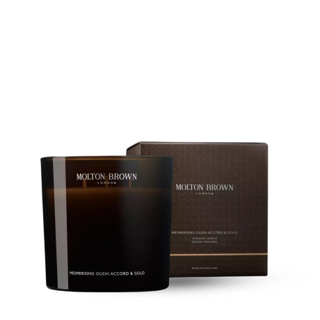 MESMERISING OUDH ACCORD & GOLD 3 WICK CANDLE