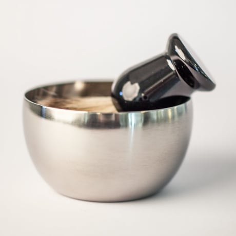 Shaving bowl crome (our ref. Benjamin Barber)
