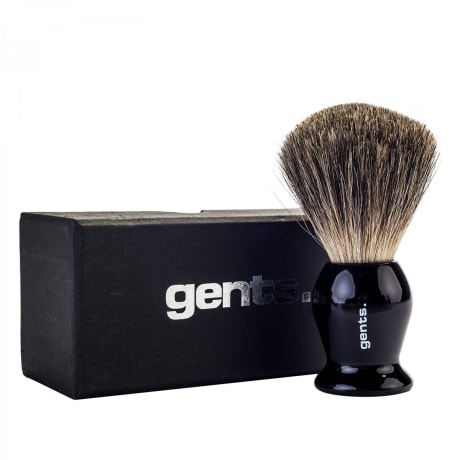Gents Shaving Brush Pure Badger Ebony