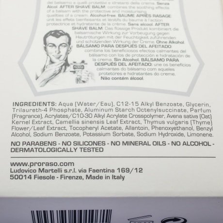 Proraso Liquid After Shave Balm Sensitive Green Tea