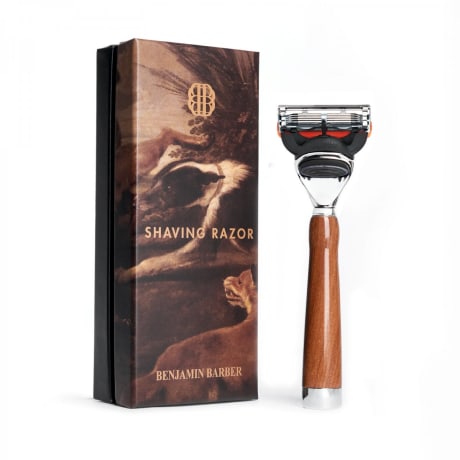 Benjamin Barber Classic Shaving Razor Fusion Wood