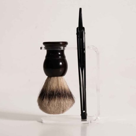 Sailor’s Transparent Rakställ med borste Sköldpaddsimitation