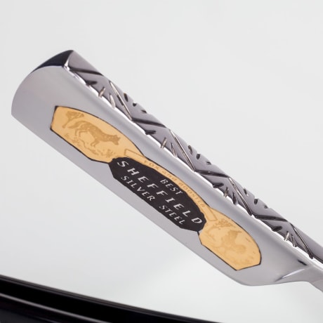 Thiers-Issard Sabatier Razor Fox and Rooster Diamonds Inlays