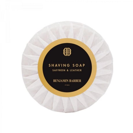 Benjamin Barber Saffron & Leather Shaving Soap