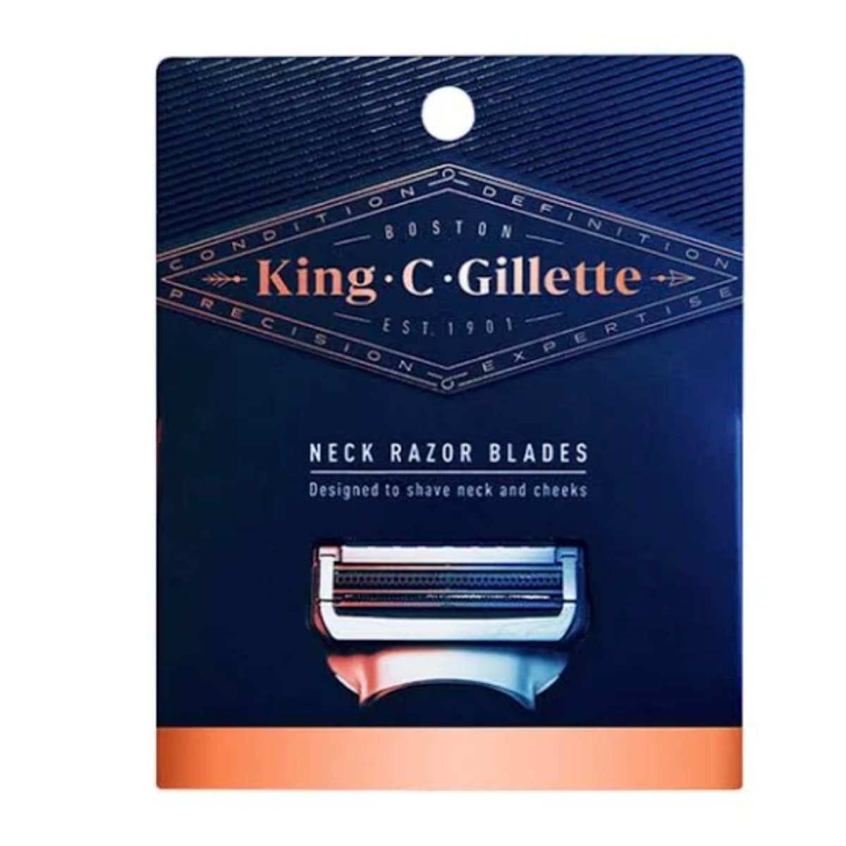 Gillette King C. Neck Razor Blades 3-pack