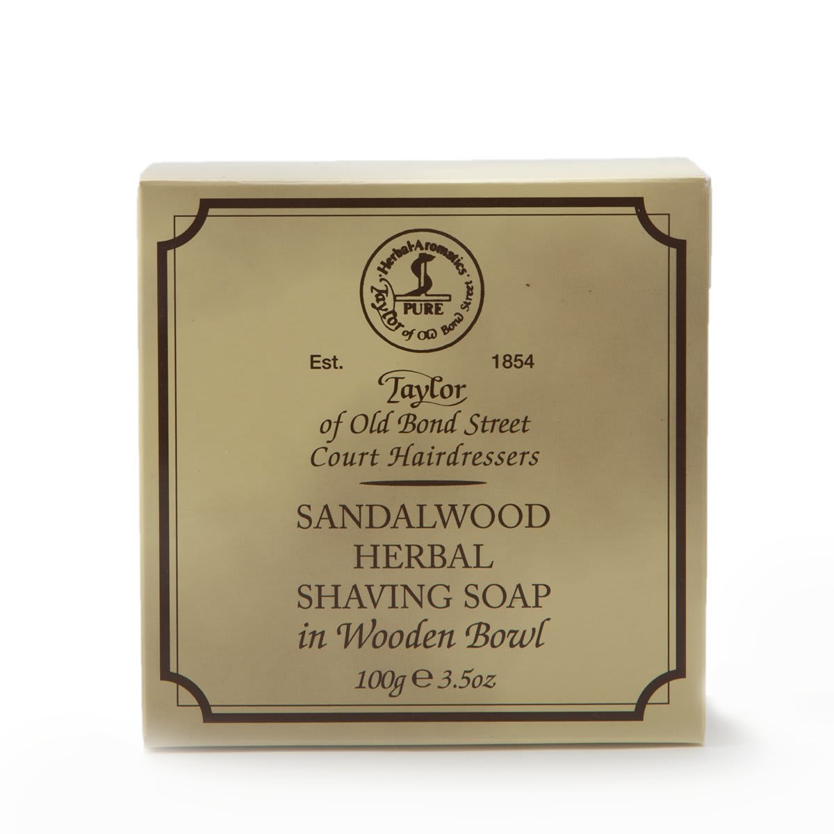 Taylor of Old Bond Street Sandalwood Shaving Soap Wooden Bowl 100 g