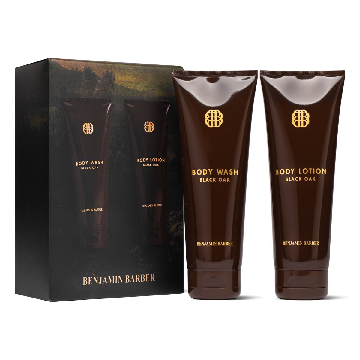 Benjamin Barber Gift Set Black Oak Body Duo