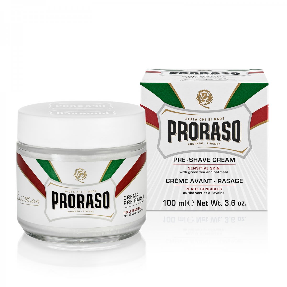 Proraso Pre-Shave Cream Sensitive Green Tea
