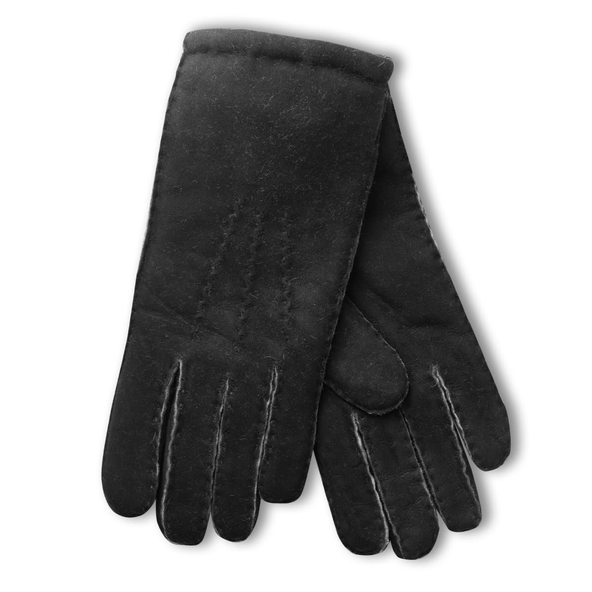 Dents Gloves Mens Black Suede Gloves Dents York Glove Black Gents
