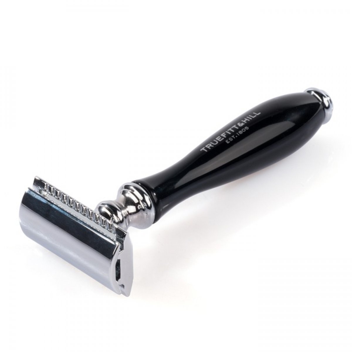 Truefitt & Hill Wellington Säkerhetshyvel i Ebenholtsimitation och Krom